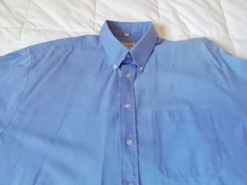 Chemise homme taille L, Milford Clan, bleu ciel Vêtements