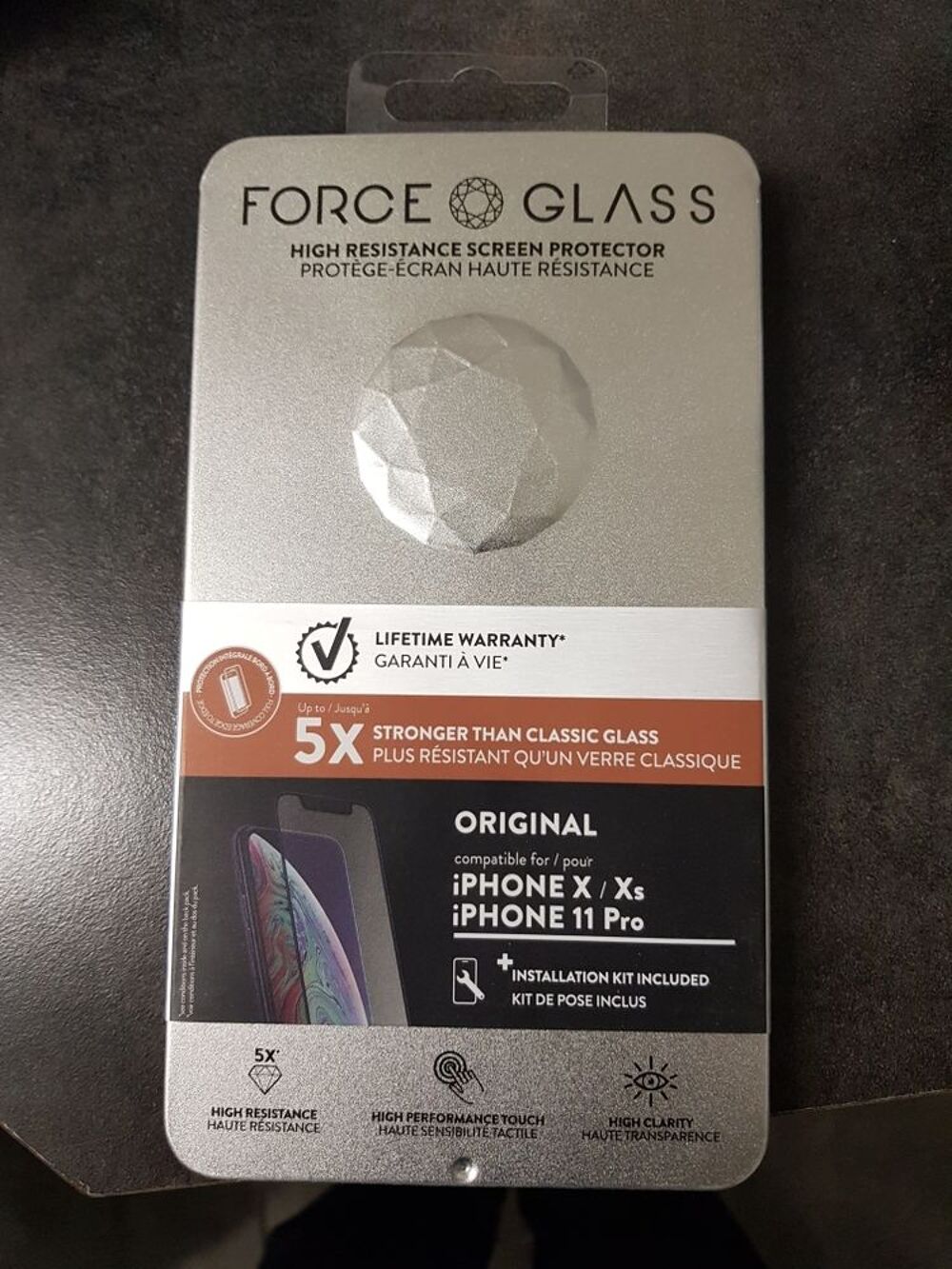 verre tremp&eacute; force glass pour iphone Téléphones et tablettes