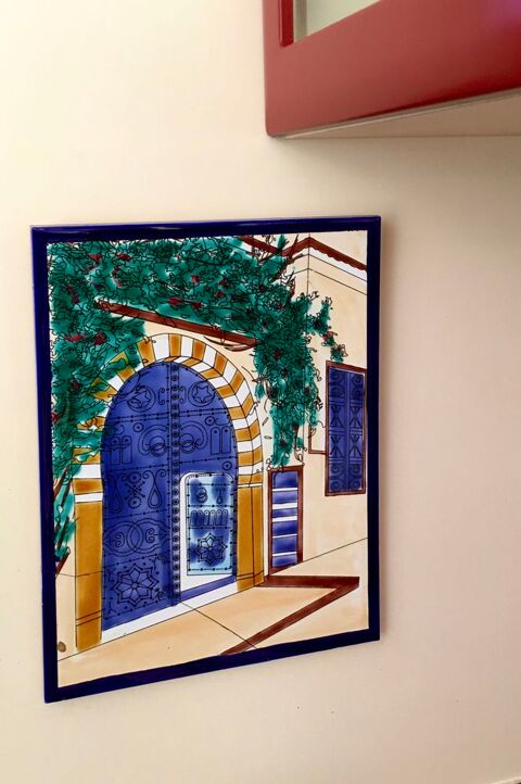 Peinture sur cramique, pice unique(33x25cm), trs bon tat 44 L'Isle-Jourdain (32)