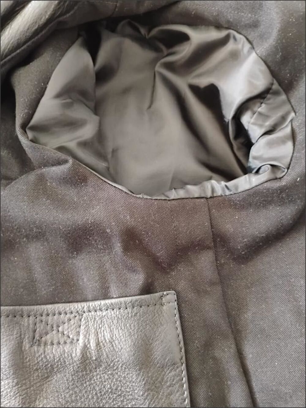 Veste blouson Cuir marque originale Chevignon&reg; &eacute;tat Neuf Vtements