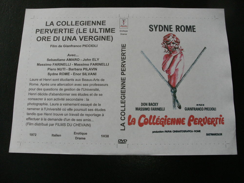 Film : " La collegienne pervertie " DVD et blu-ray
