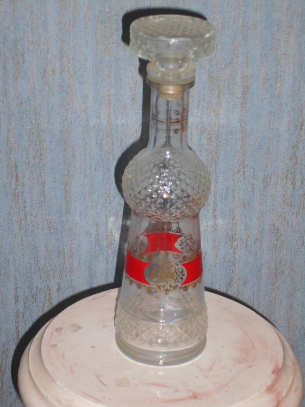 BOUTEILLE d&eacute;corative en verre Décoration