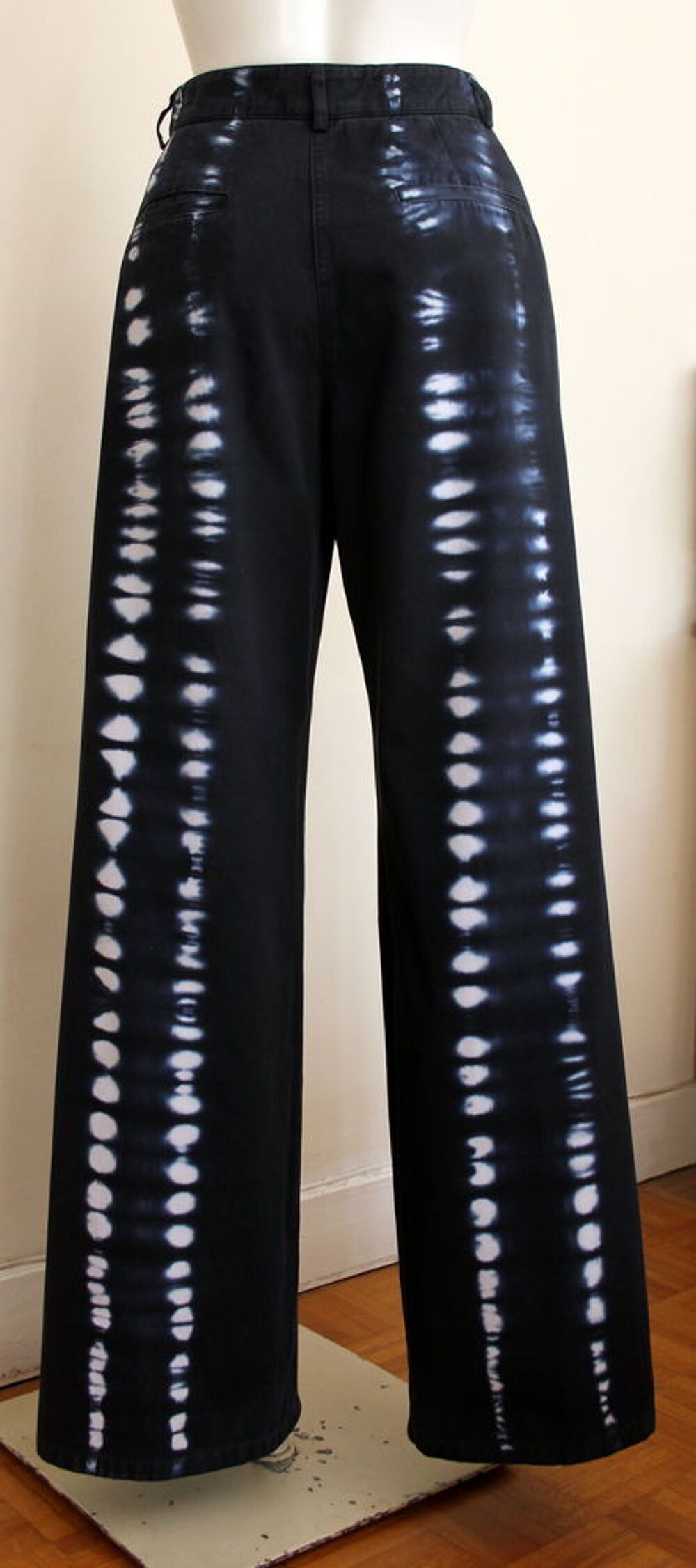 Pantalon MOMONI Olivina Tie &amp; dye - Encre T.40 Vêtements