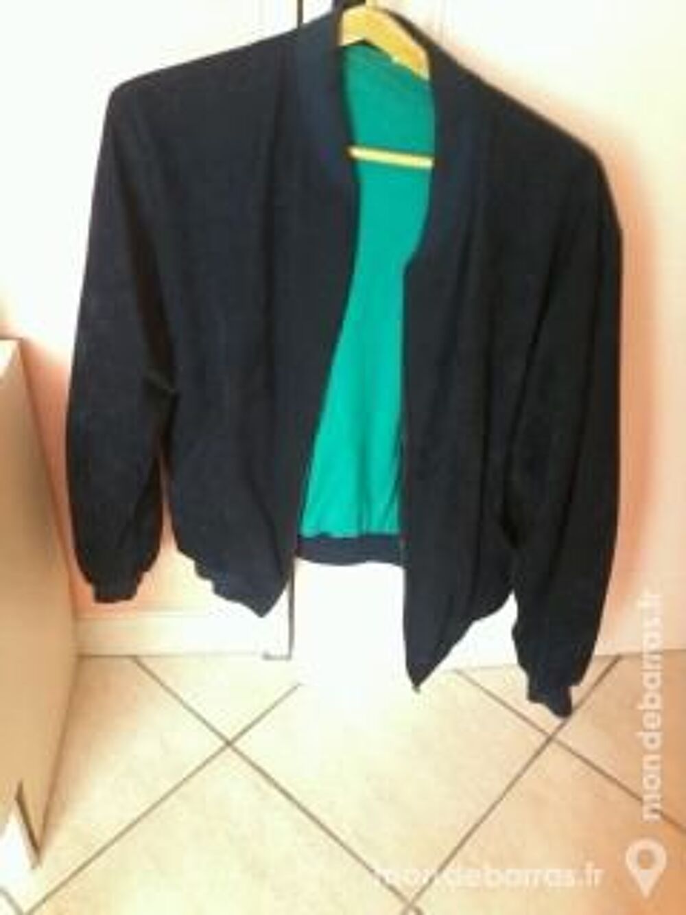 BLOUSON BLEU MARINE DEMIE-SAISON T.44 V�tements