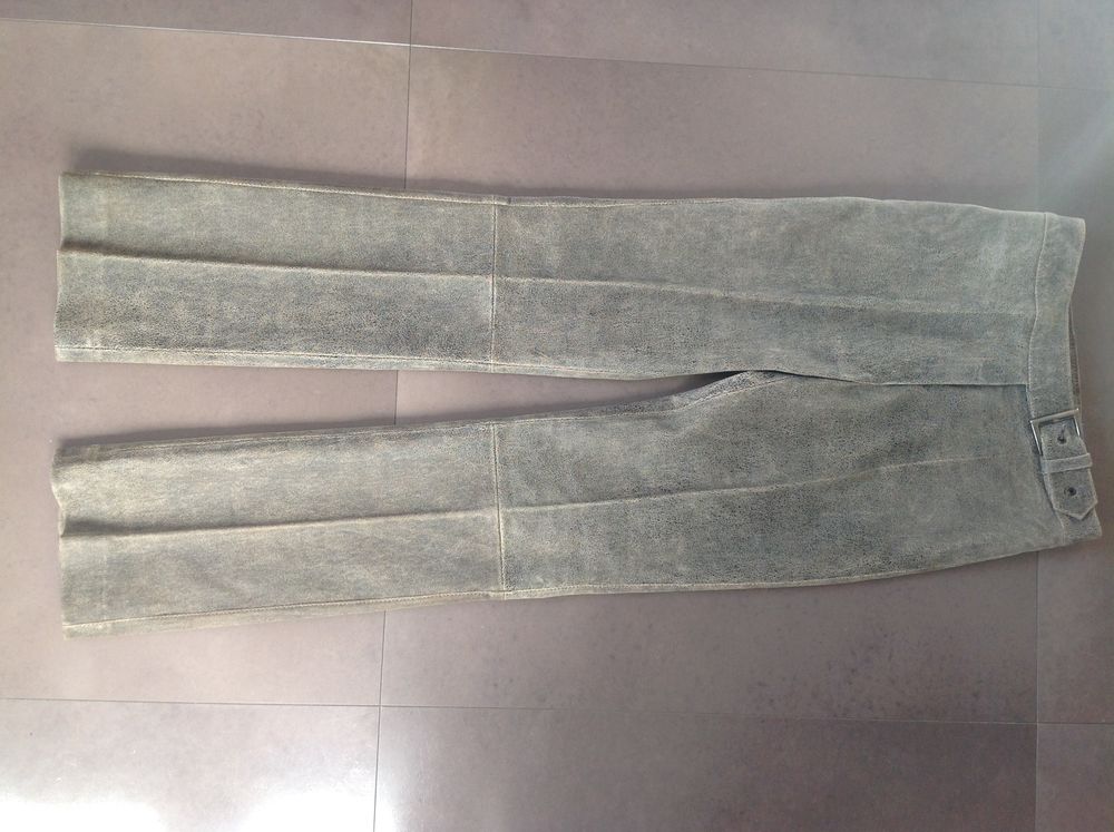 Pantalon cuir v&eacute;ritable Barbara Bui Initials Vêtements
