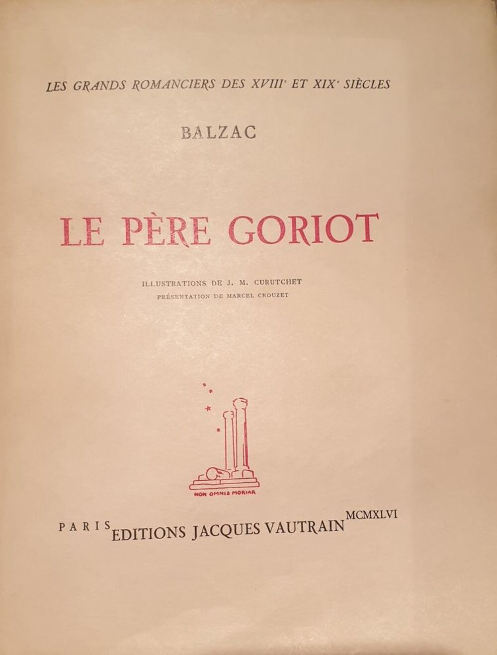 Le P&egrave;re Goriot Livres et BD