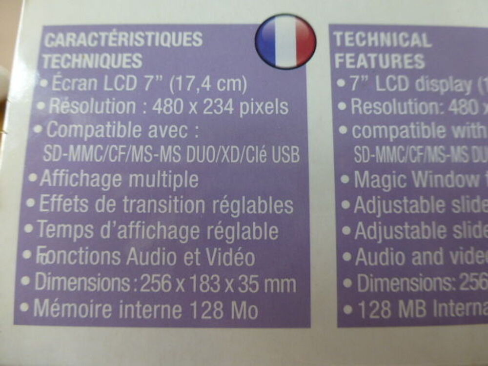 Cadre photo num&eacute;rique Telefunken Photos/Video/TV