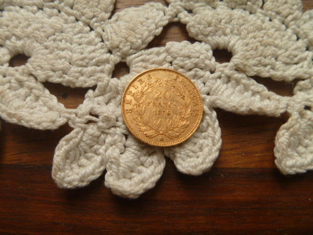 monnaie Napol&eacute;on 20 F or 1856 BB t&ecirc;te de chien 