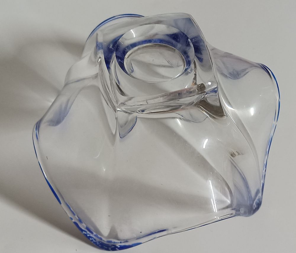 Corbeille en verre forme carr&eacute;e Décoration