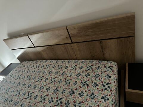 Lit avec sommier + chevets + commode 1200 Poissy (78)