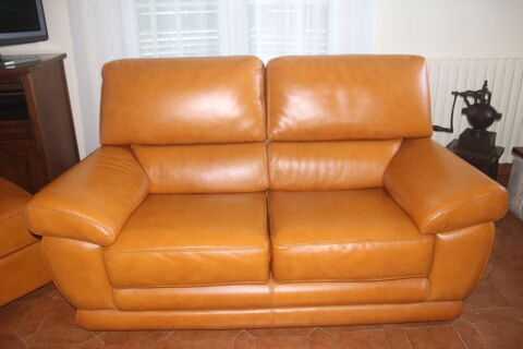 CANAPES CUIR (2 PLACES et 3 PLACES) + POUF 0 Bayonne (64)