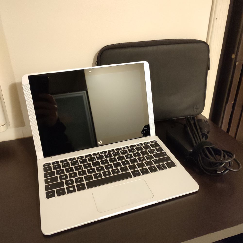 Tablette HP Tactile Hybride Pc Portable 2 en 1 Windows 10 Or Matériel informatique
