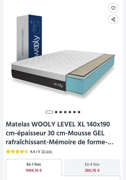 Matelas neuf emballé sous vide 140x190cm 200 Paris 12 (75)