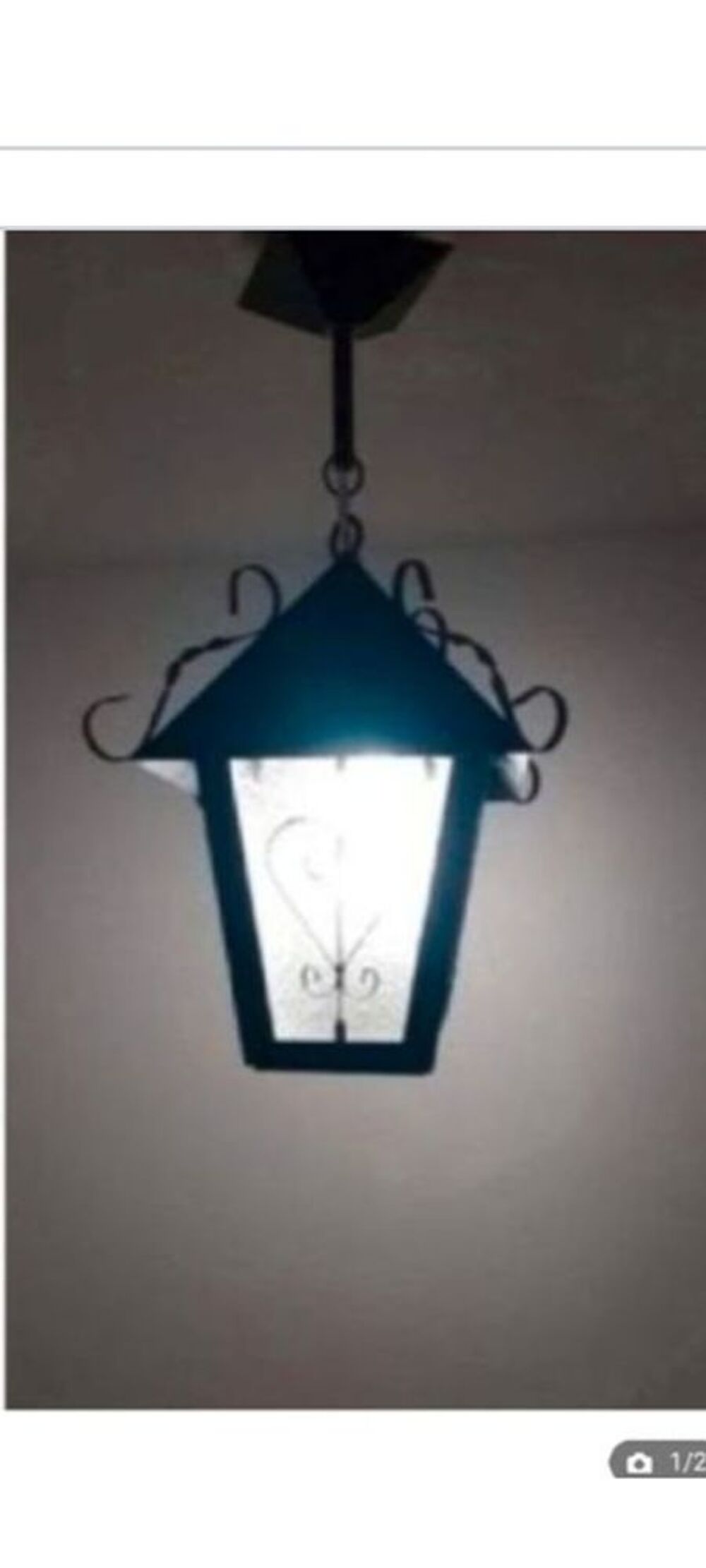 lanterne noire lustre Décoration