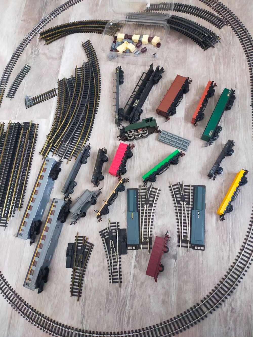 Lot de train HO avec Loco Tender 030TU Hornby 