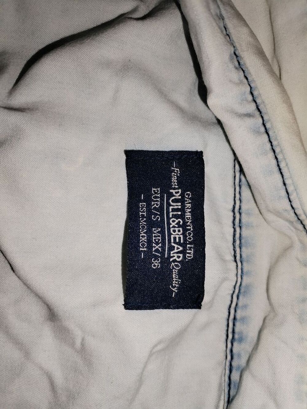 Chemise PULL ET BEAR (Taille S) Vêtements
