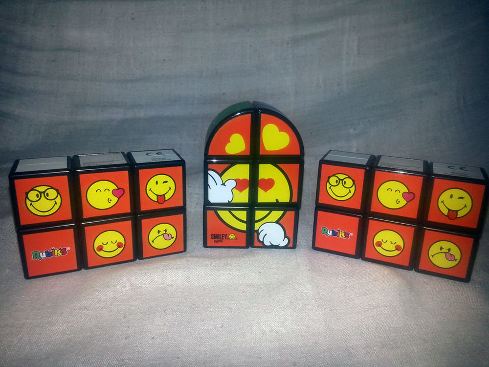LOT 3 RUBIK'S CUBE EMOJI Jeux / jouets