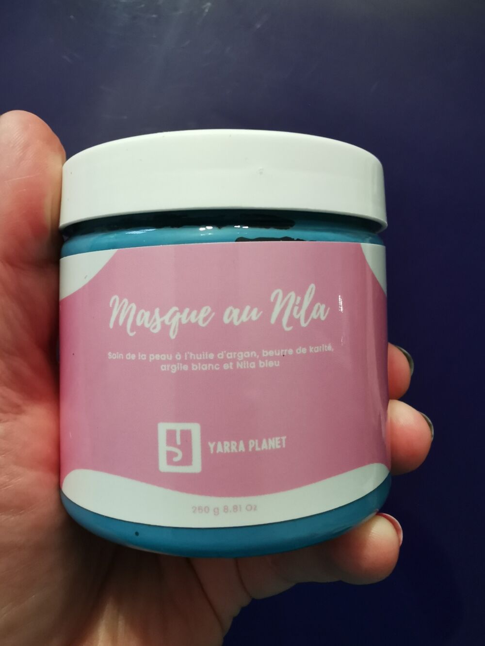 MASQUE VISAGE AU NILA BLEU Bijoux et montres