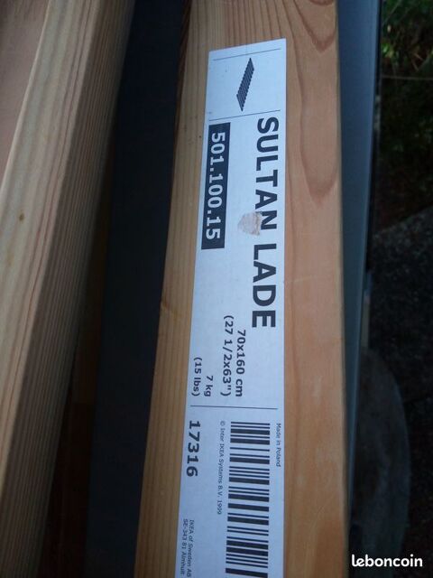 sommier Ikea Sultan Lade 70 x 160 cm Beauchamp (95)