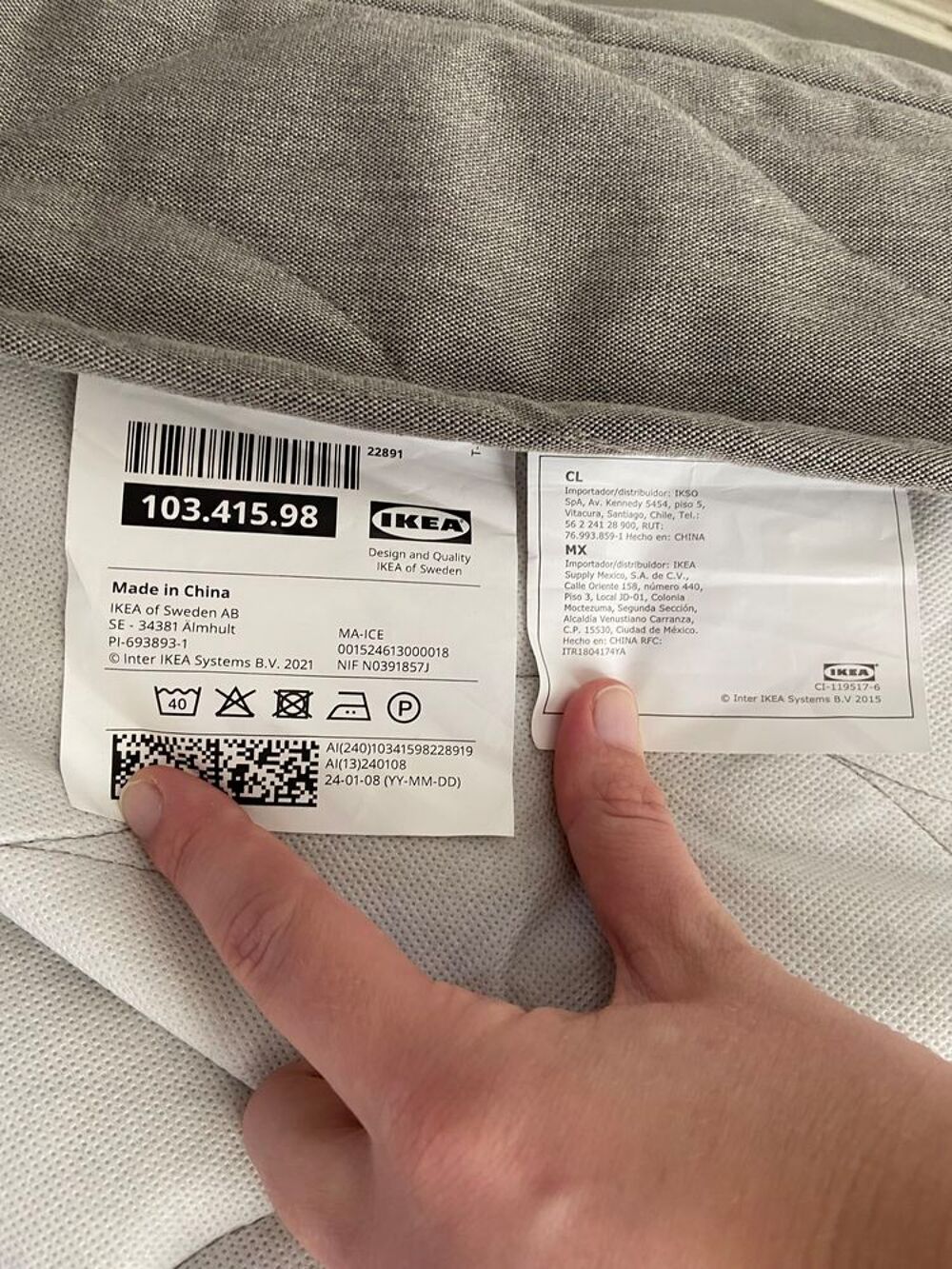 canap&eacute; clic-clac Ikea convertible - couchage 120 x 200 Meubles
