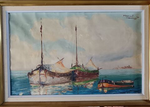 Tableau MARCEL ABOUGIT (XX ème) 390 Rennes (35)