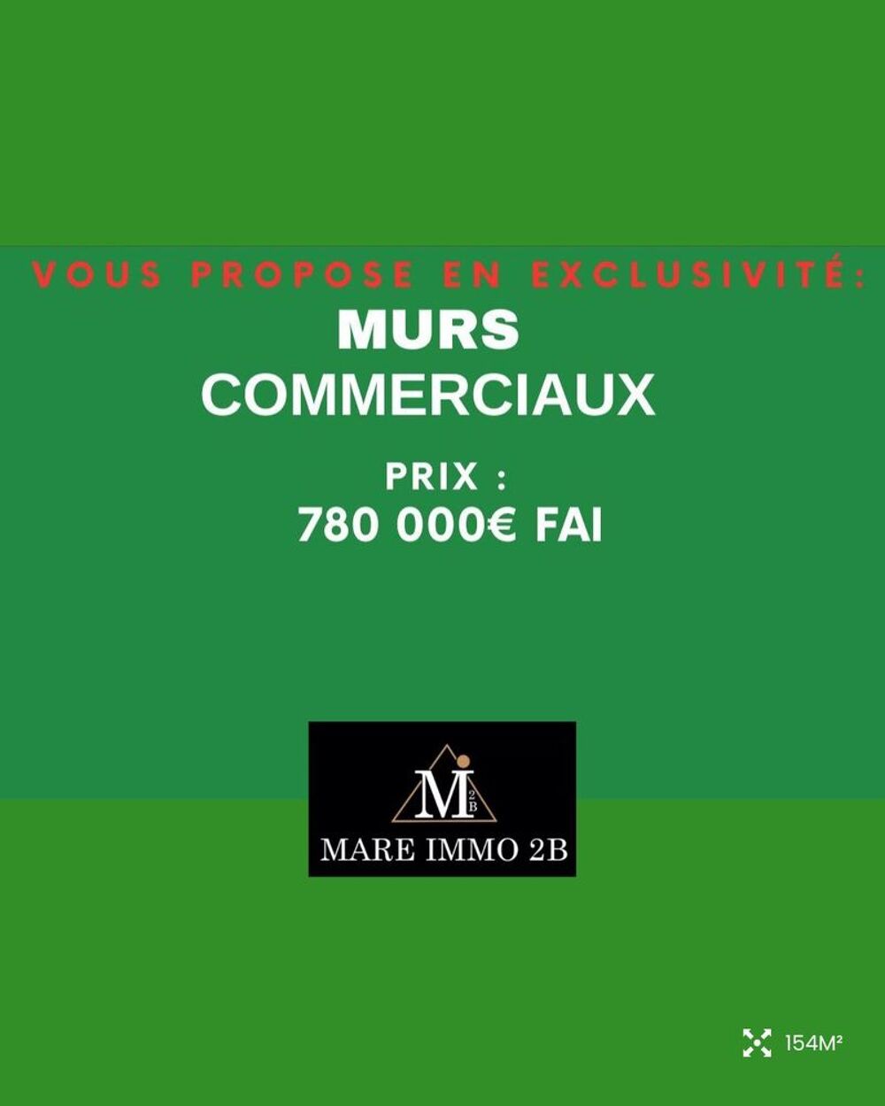 Vente Appartement murs commerciaux Calvi