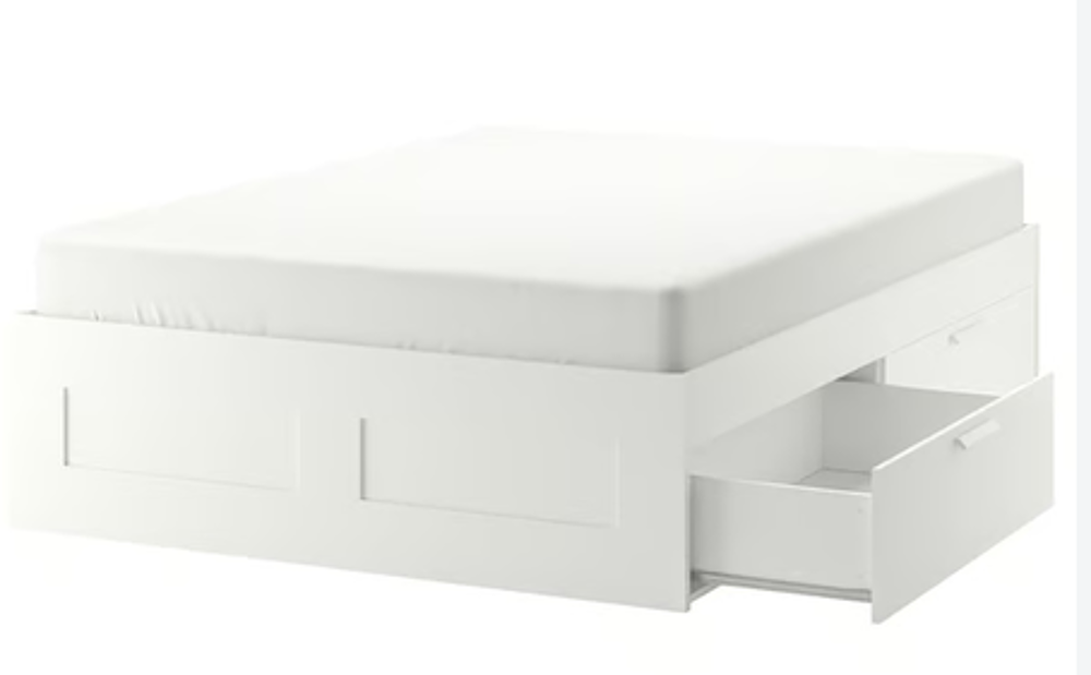 Lit brimnes ikea avec tiroirs en 140 Meubles