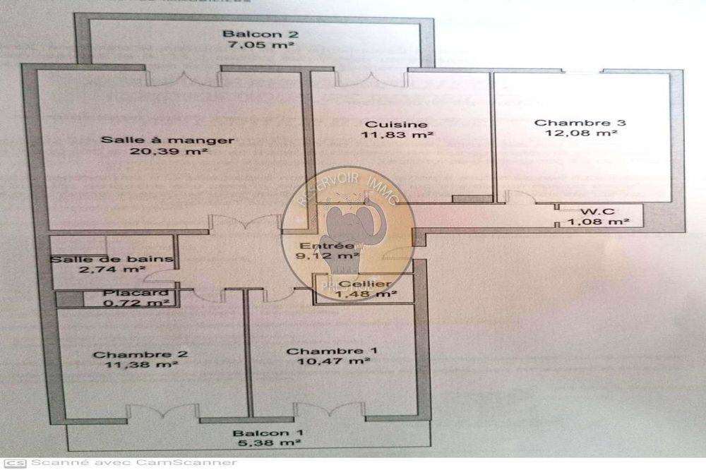 vente Appartement - 4 pice(s) - 81 m Dijon (21000)