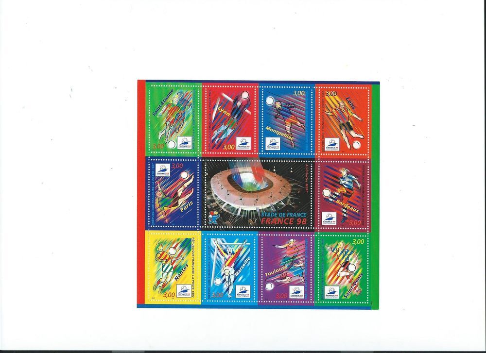 Philat&eacute;lie - COUPE DU MONDE - FRANCE 1998 