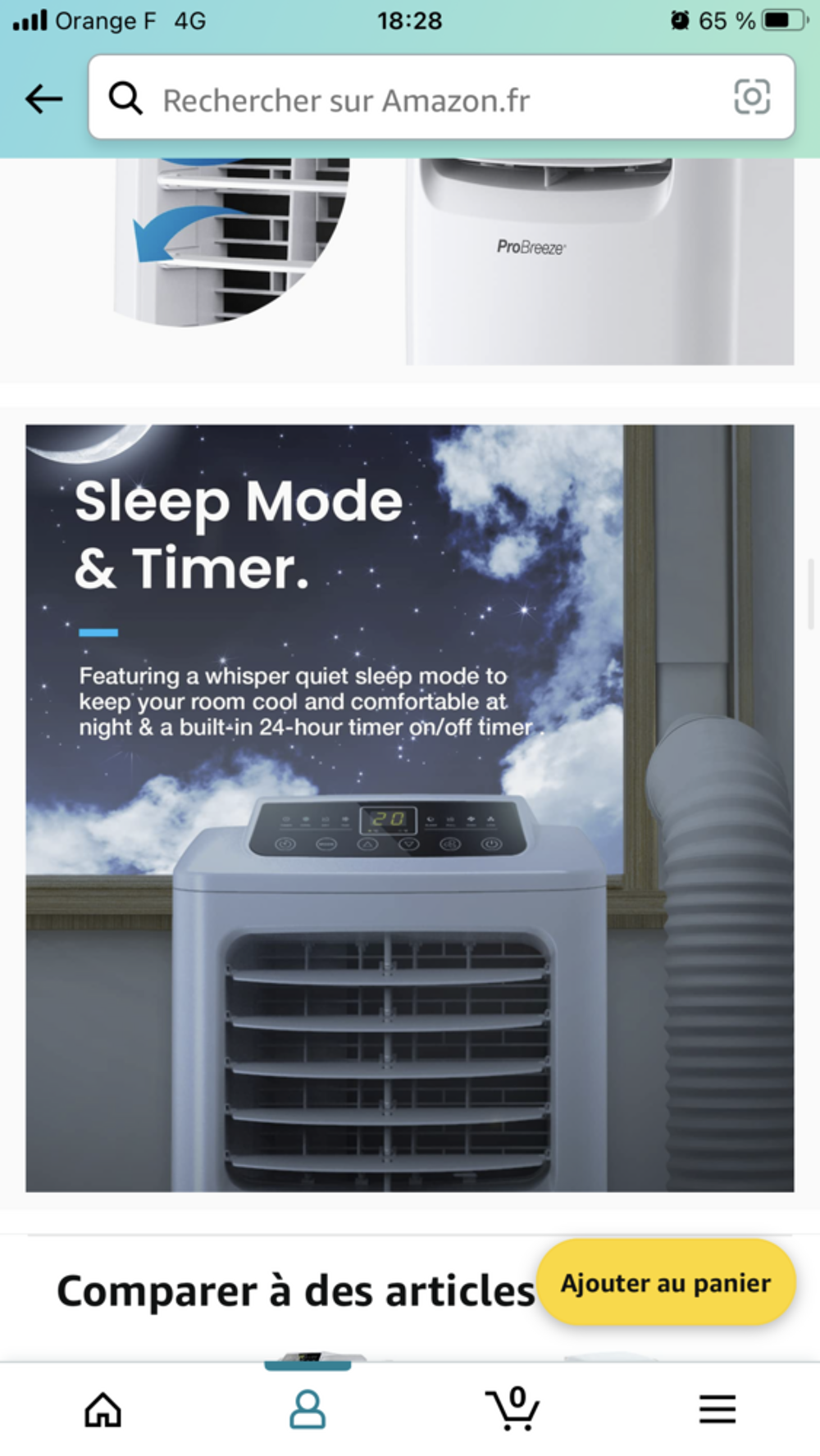 Climatiseur mobile PROBREZE Electroménager