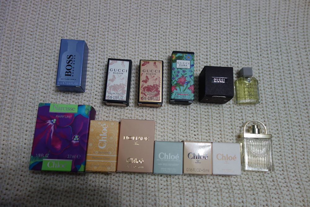 Lots de miniatures de parfum pour collection 
