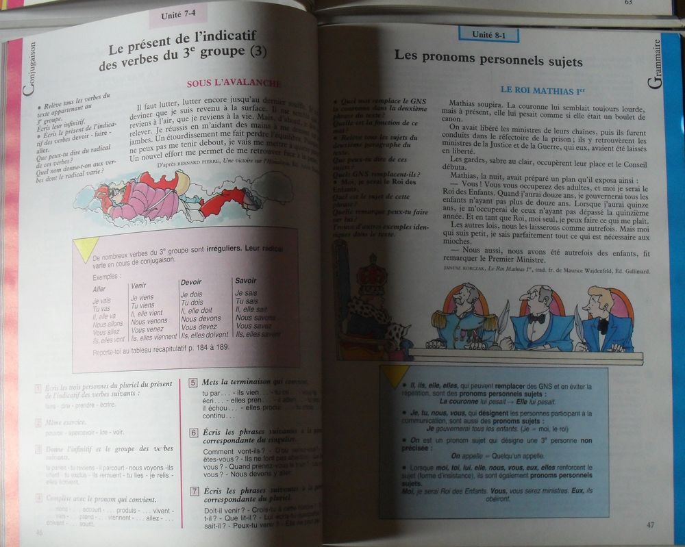 2 livres Fran&ccedil;ais Langue fran&ccedil;aise cm1 et cm2 Edit Nathan Livres et BD