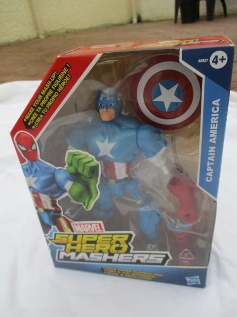 Super Hero Mashers : Figurine  Assembler  Captain America  15 La Fert-Alais (91)