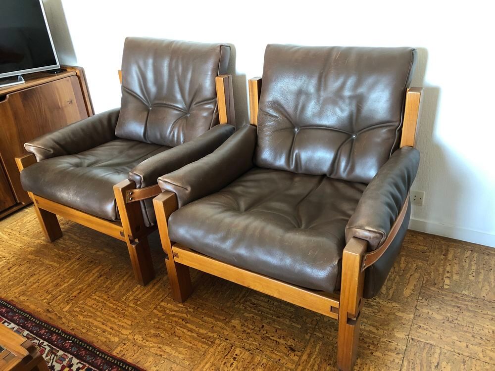 2 FAUTEUILS PIERRE CHAPO Meubles