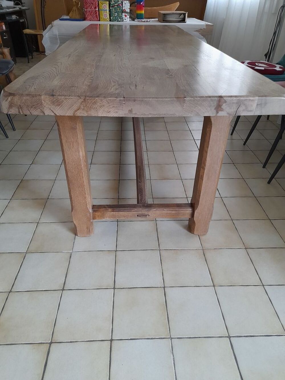 GRANDE TABLE en CHENE 10 PERSONNES Meubles