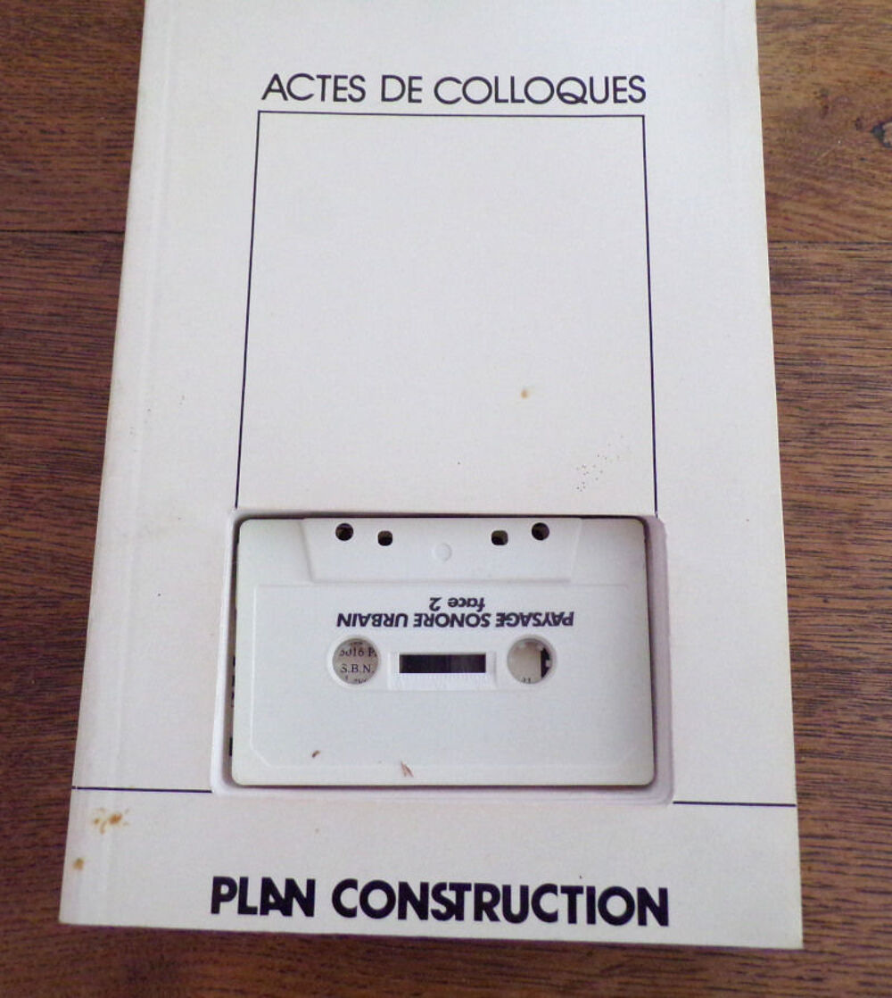 Actes de Colloques plan construction paysage sonore urbain 1 Livres et BD