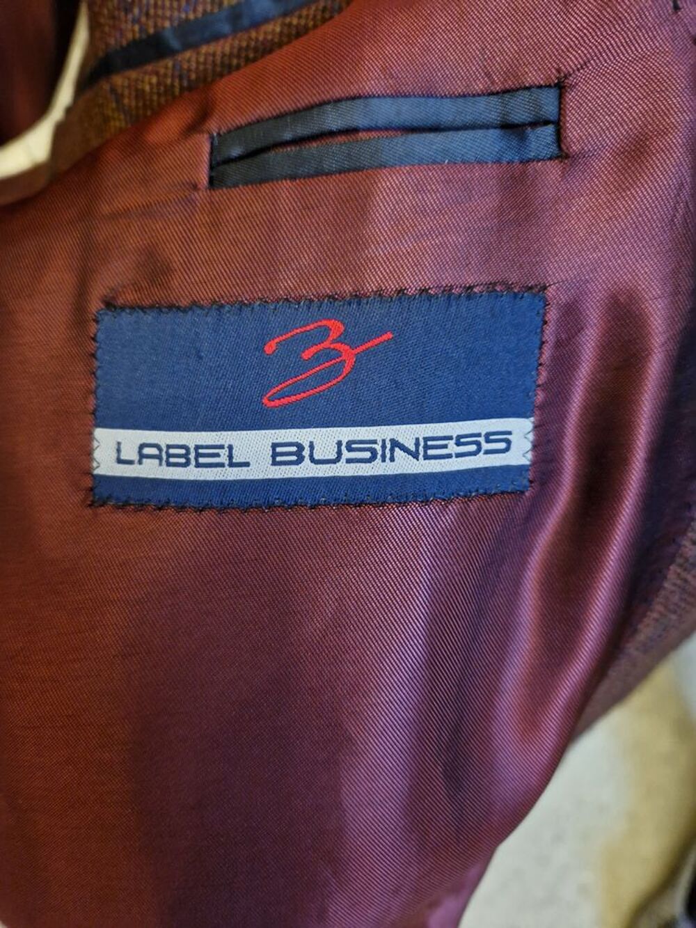 veste &eacute;t&eacute; homme - bordeaux - LABEL BUSINESS - taille 64 Vêtements