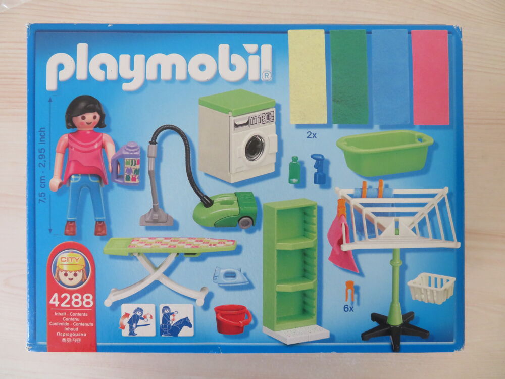Playmobil 4288 repassage buanderie 100% complet Geobra jouet Jeux / jouets