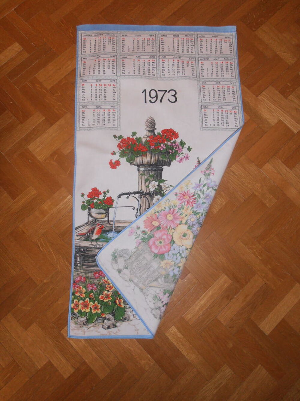 Torchon "Calendrier 1973" (81) Cuisine