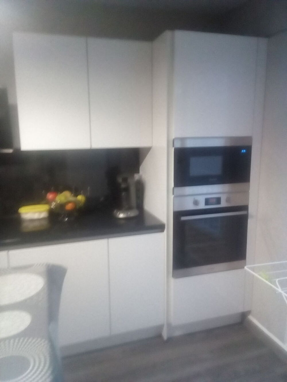 Colone four micro onde et meuble haut Meubles