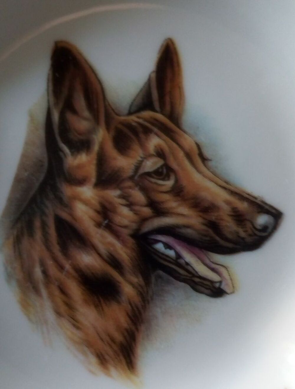 Cendrier Chien Porcelaine d'Art 