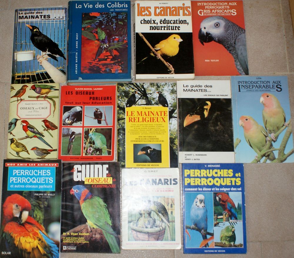 13 livres oiseaux Livres et BD
