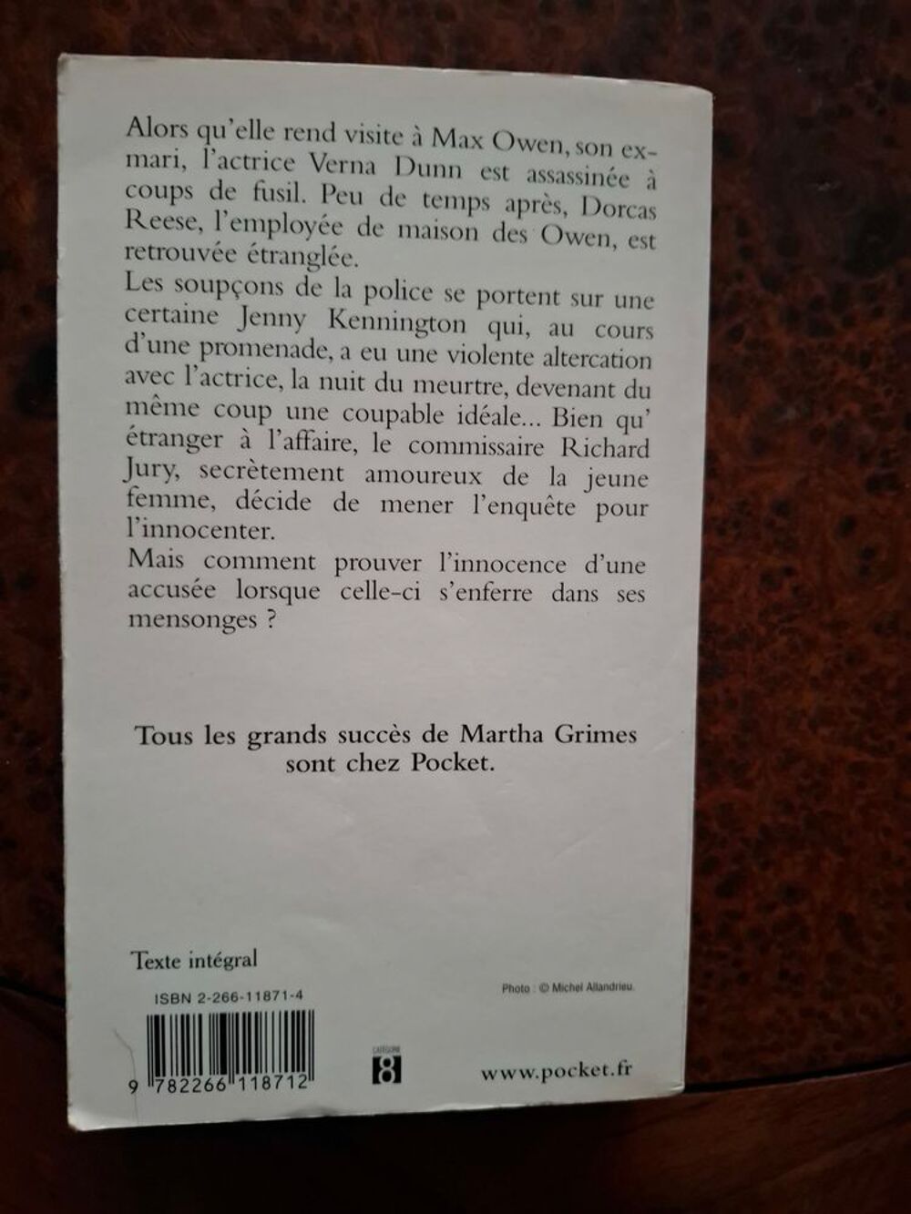 Une haine aveugle - Martha Grimes - 2003 - bon &eacute;tat Livres et BD
