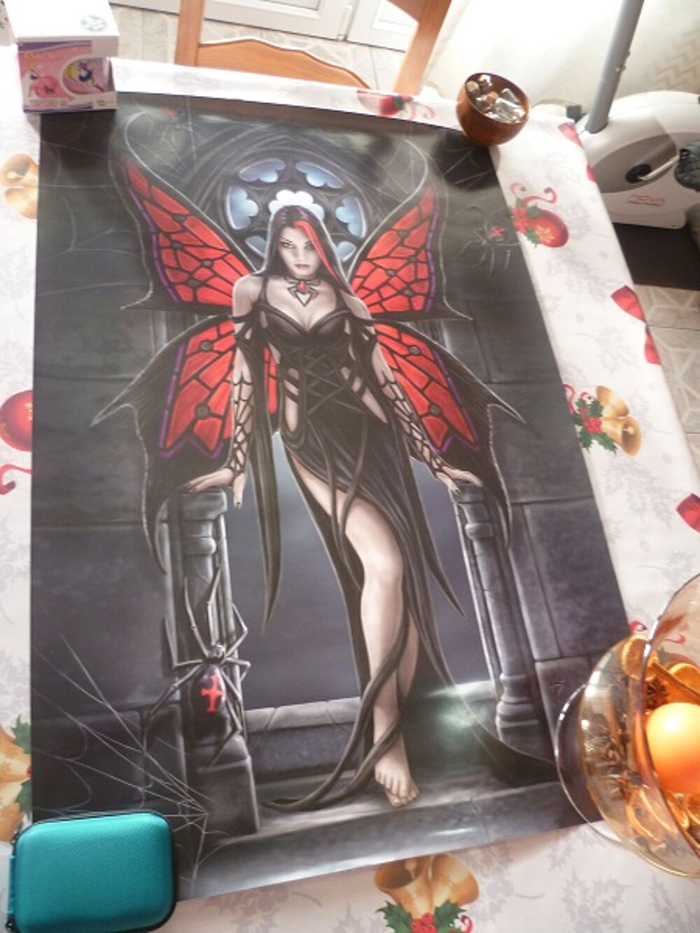 Lot n&deg;2 Posters Gothique Victoria Frances Halloween sorci&egrave;re Décoration