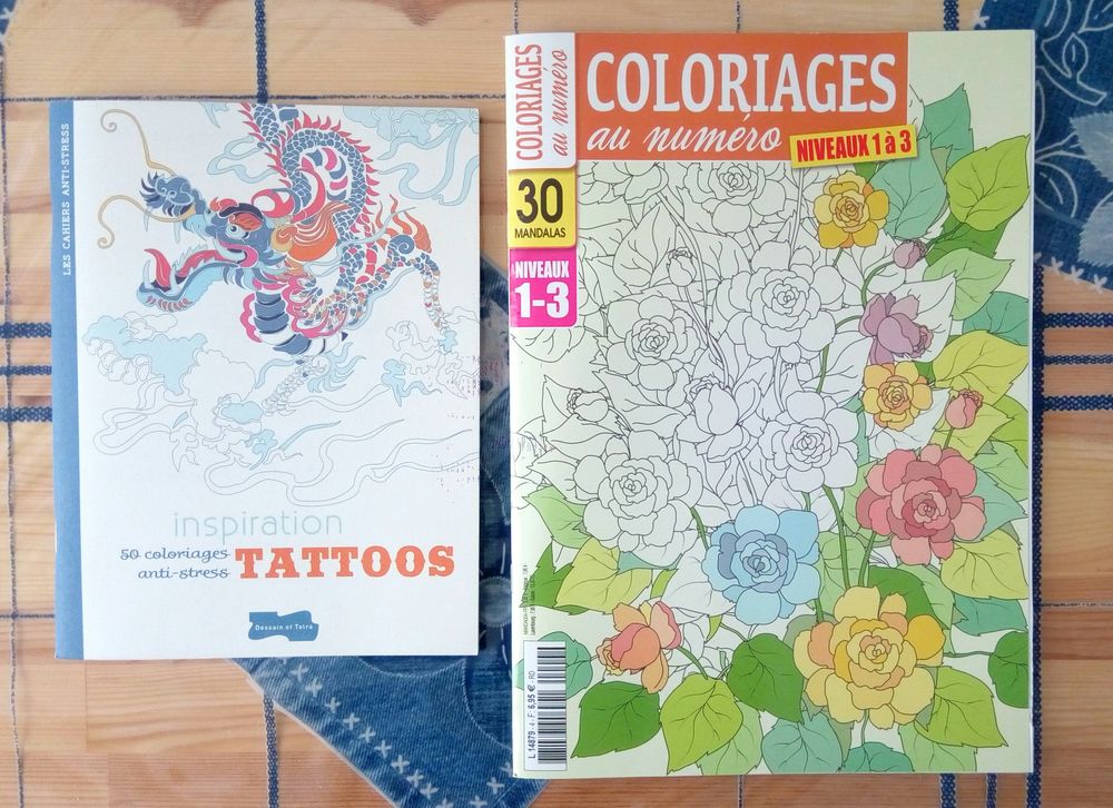 Cahiers de coloriages Livres et BD