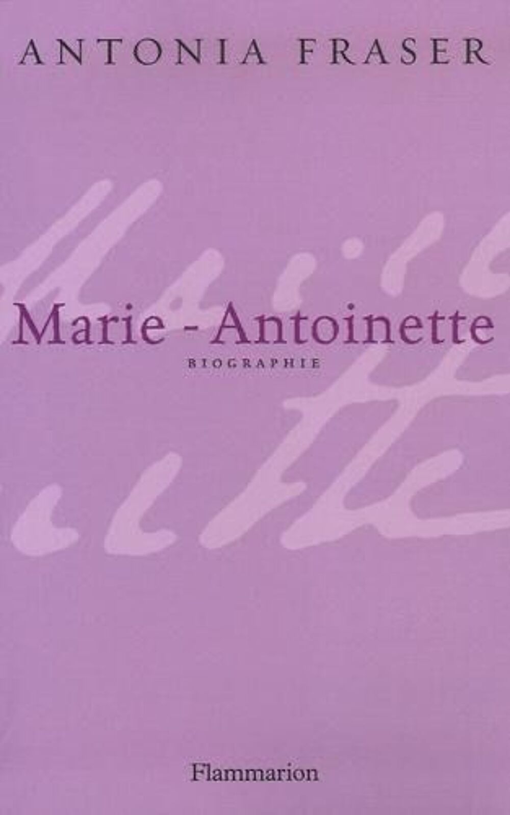 Marie Antoinette 
Livres et BD