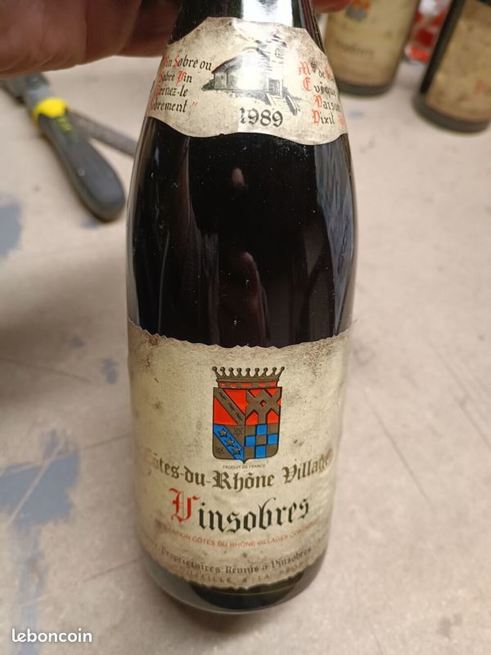 C&ocirc;tes du Rh&ocirc;ne Vinsobres 1989 Cuisine