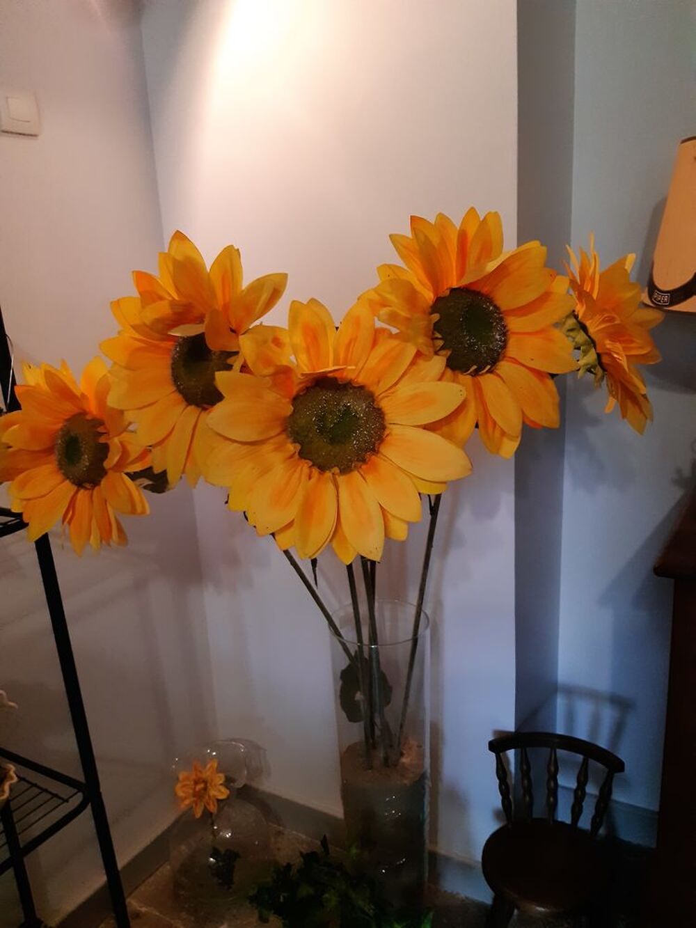 
Grands Tournesols Synth&eacute;tiques 150 cm. Décoration