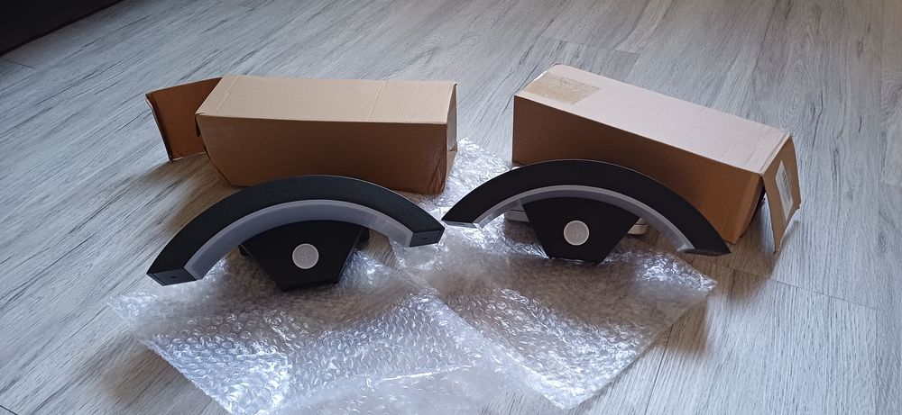 Lot de 2 luminaires d&eacute;tecteur LED ext&eacute;rieur Jardin