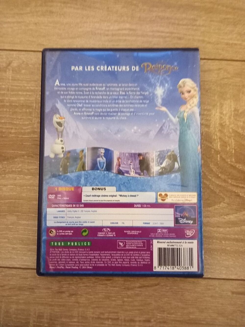 Dvd La reine des neiges DVD et blu-ray